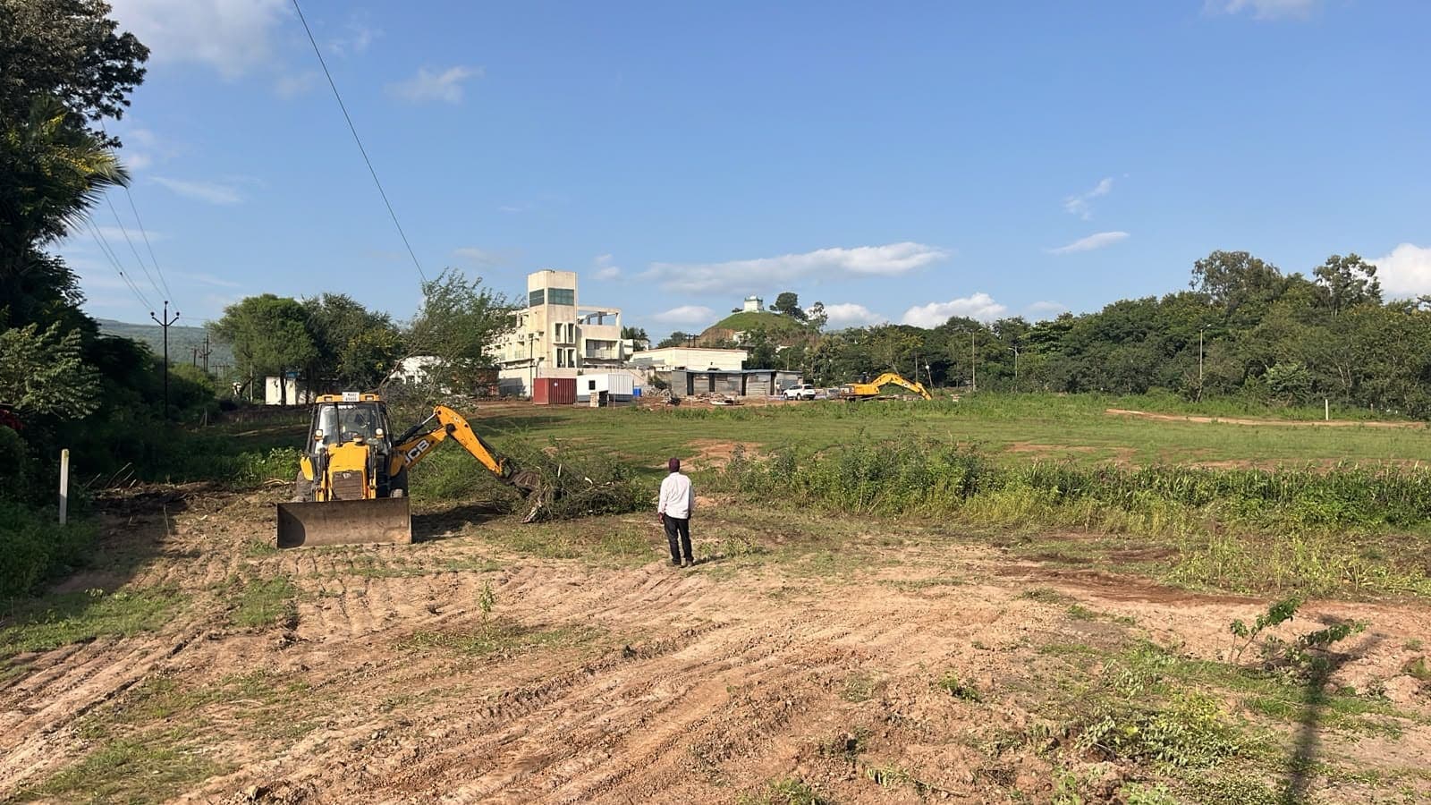 Earthworks under way on the cold storage site at Wai